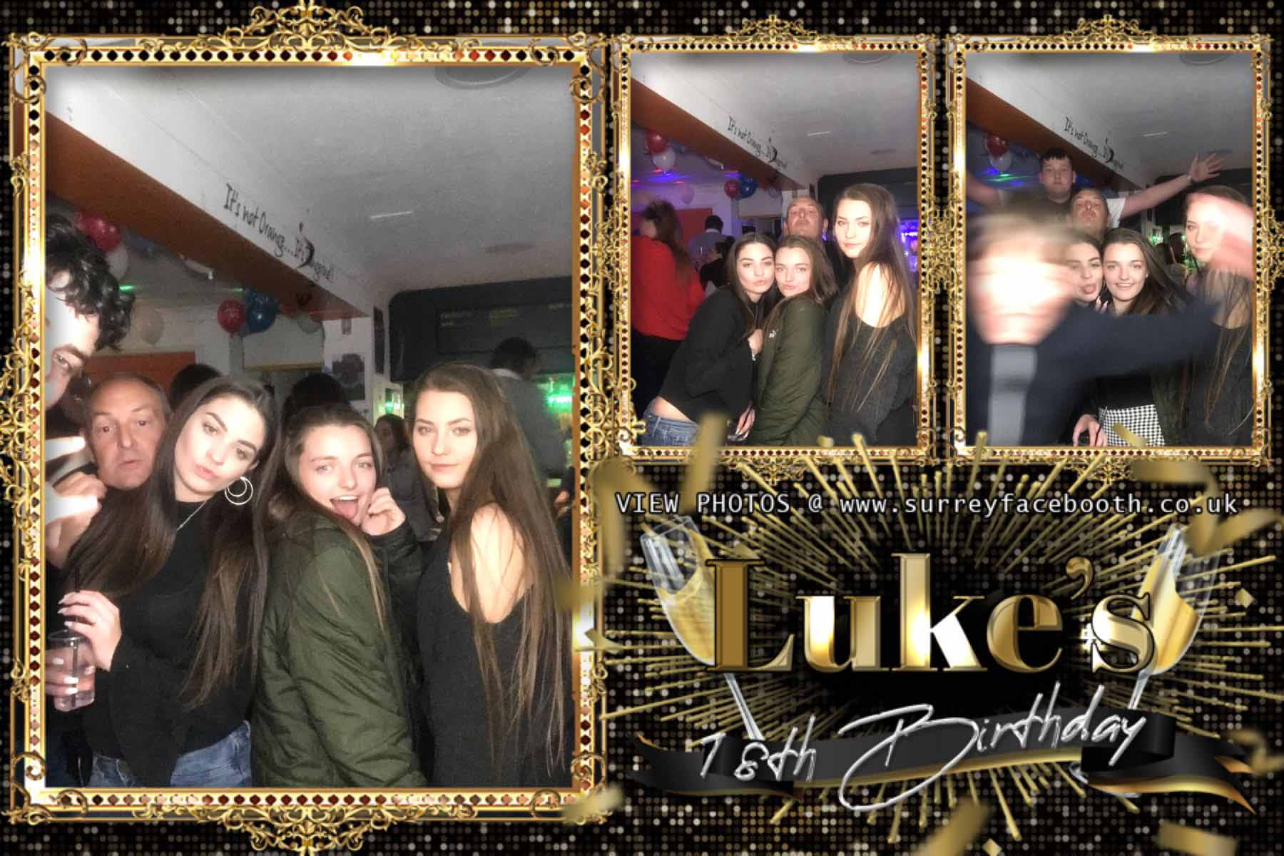 Luke's 18th Birthday | View more photos from the event at galleries.surreyfacebooth.co.uk/u/Surrey-FaceBooth/Lukes-18th-Birthday